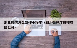 固始湖北微信怎么制作小程序（湖北微程序科技有限公司）